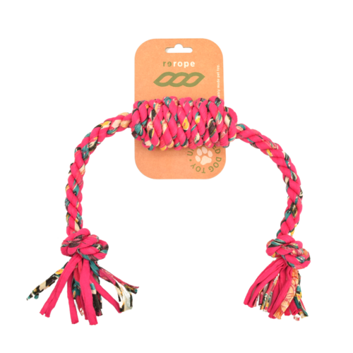 ReRope Upcycled Fabric Rope Dog Toy For Eco Mindful Wellness