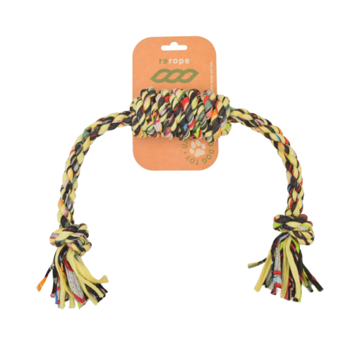 ReRope Upcycled Fabric Rope Dog Toy For Eco Mindful Wellness