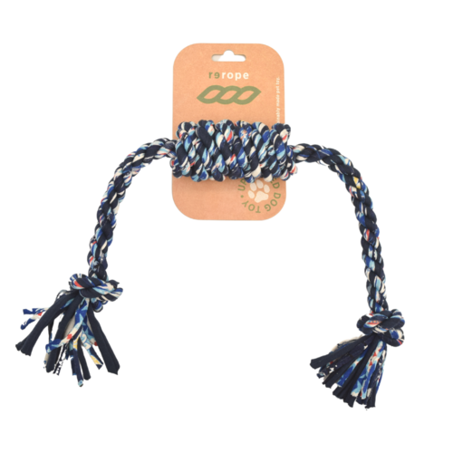 ReRope Upcycled Fabric Rope Dog Toy For Eco Mindful Wellness