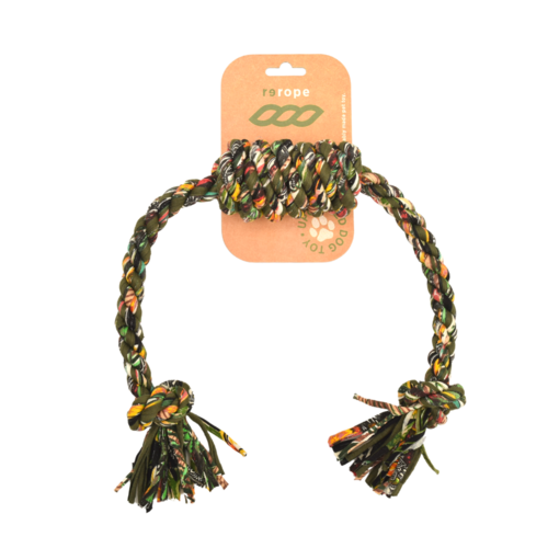 ReRope Upcycled Fabric Rope Dog Toy For Eco Mindful Wellness
