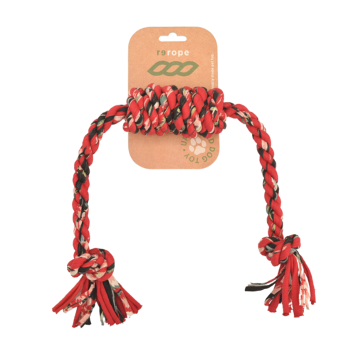ReRope Upcycled Fabric Rope Dog Toy For Eco Mindful Wellness