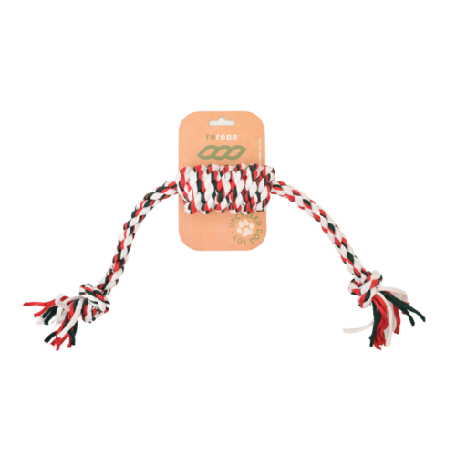 ReRope Upcycled Fabric Rope Dog Toy For Eco Mindful Wellness