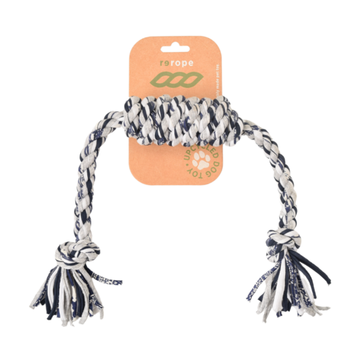 ReRope Upcycled Fabric Rope Dog Toy For Eco Mindful Wellness