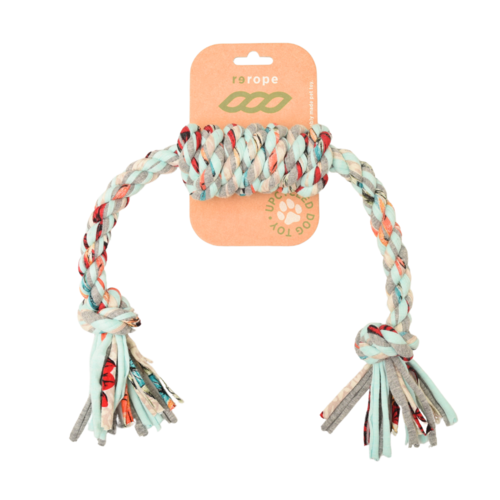 ReRope Upcycled Fabric Rope Dog Toy For Eco Mindful Wellness