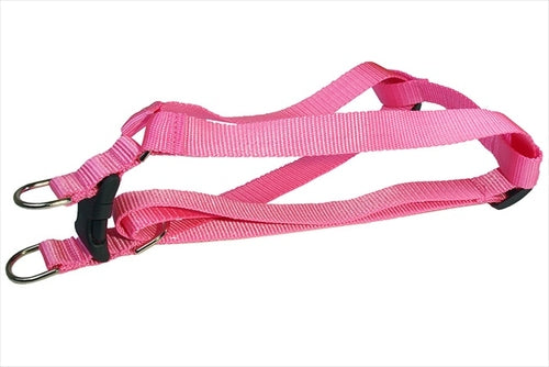 Pink Nylon Dog Harness For Medium Dogs Durable Step In